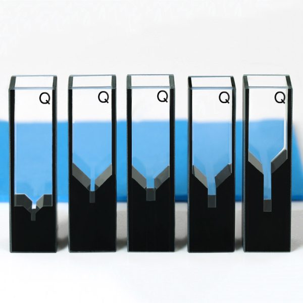 (VNE024) 20-200 uL Sub Micro Absorption Cuvette, Semi Black, Bonded, 2 Windows - Image 2