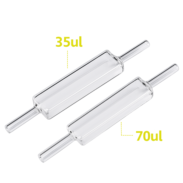 (VNE036) 35/70uL Flow Cell, 1/2mm Narrow Channel, 2 Windows, Lightpath 1/2mm, Molded - Image 8