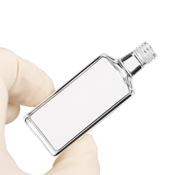 (VNE038) 17mL Standard Absorption Cuvette with Screw Cap, Molded, Round Bottom, Lightpath 20mm - Image 3