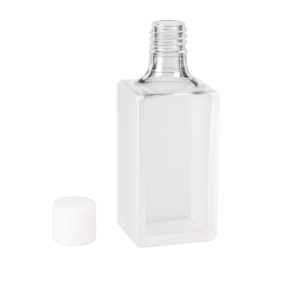 (VNE038) 17mL Standard Absorption Cuvette with Screw Cap, Molded, Round Bottom, Lightpath 20mm