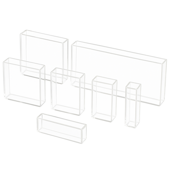 (VNE060) 14mL Fluorescence Cuvette with PTFE Lid, Molded, Lightpath 40mm, 5 Clear Walls - Image 8