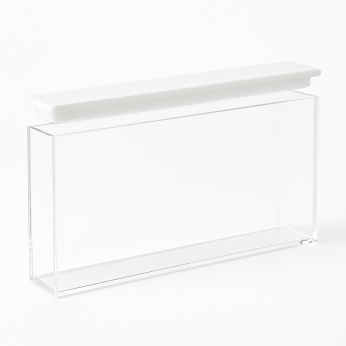 (VNE048) 100mm Lightpath Fluorescence Cuvette with PTFE Lid, 5 Clear Windows, 35mL, Molded