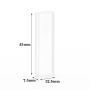 (VNE052) 1.75mL Fluorescence Cuvette with PTFE Lid, Molded, Lightpath 5mm, 5 Clear Walls