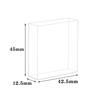 (VNE060) 14mL Fluorescence Cuvette with PTFE Lid, Molded, Lightpath 40mm, 5 Clear Walls