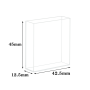 (VNE060) 14mL Fluorescence Cuvette with PTFE Lid, Molded, Lightpath 40mm, 5 Clear Walls