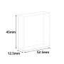 (VNE061) 17.5mL Fluorescence Cuvette with PTFE Lid, Molded, Lightpath 50mm, 5 Clear Walls
