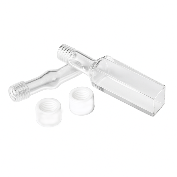 (VNE065) 3.5mL Fluorescence Cuvette with Double Tubes (Y-Shape), Molded, Lightpath 10 mm, 4 Clear Walls - Image 3