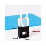 (VNE086) 200uL Micro Cuvette with Glass Tubes, Pathlength 6mm, 2 Windows, Bonded, Z dim 8.5mm