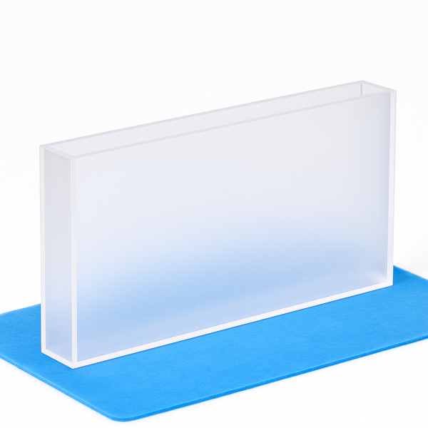 (VNE087) 28mL Long Pathlength Absorption Quartz Cuvette, Bonded, Lightpath 80mm, Quartz - Image 4